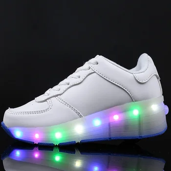 

Kids Shoes with LED Lights Children Roller Skate Sneakers with Wheels glowing Led Light Up for Boys Girls Zapatillas Con Ruedas