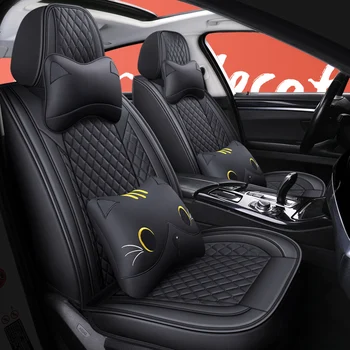 

Full Coverage Eco-leather auto seats covers PU Leather Car Seat Covers for hyundai santa fe solaris sonata terracan tucson