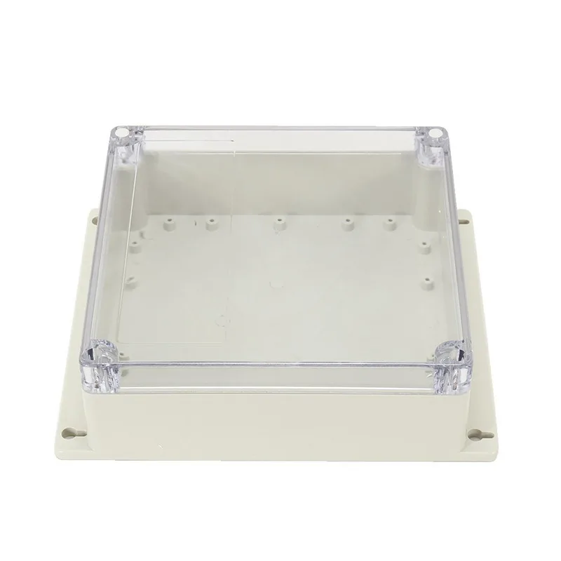 

7.6 inch x7.4 inch x2.8 inch (192mmx188mmx70mm) ABS Junction Box Universal Project Enclosure w PC Transparent Cover