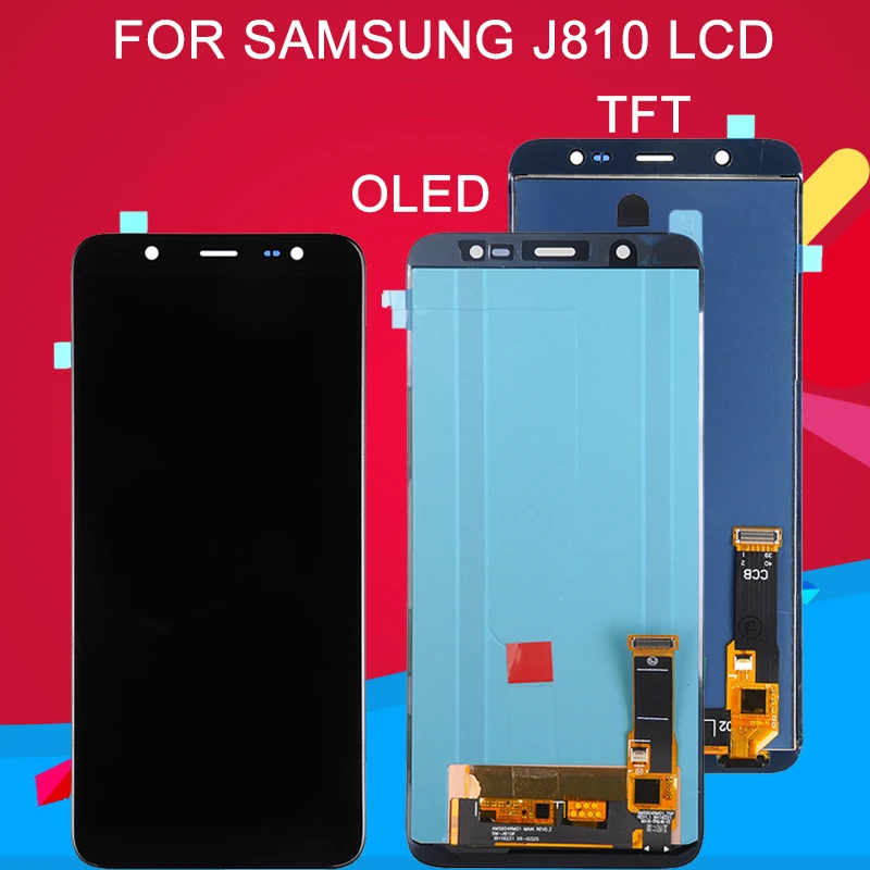 Dinamico OLED J810 lcd для samsung Galaxy J8 lcd сенсорная панель, дигитайзер, сборка On8 J810F J810G, дисплей