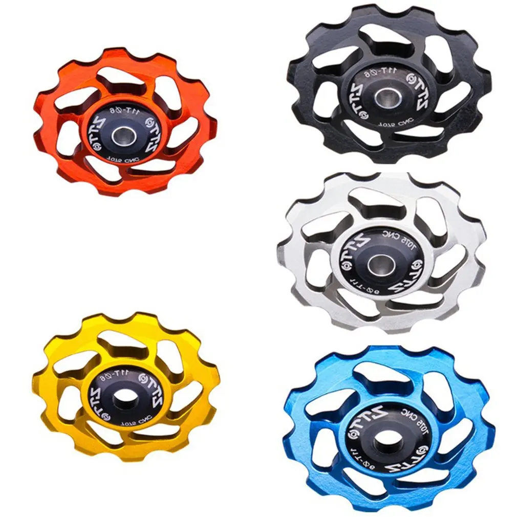 ZTTO 11T MTB Bicycle Rear Derailleur Jockey Wheel Ceramic bearing Pulley AL7075 CNC Road Bike Guide Roller Idler 4mm 5mm 6mm