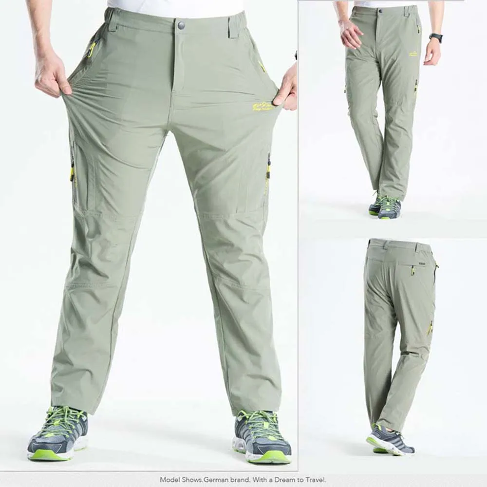 NUONEKO Stretch Hiking Pants Men Summer Breathable Quick Dry Outdoor Pants Mens Mountain Climbing Fishing Trekking Trousers PN44 men hiking pants