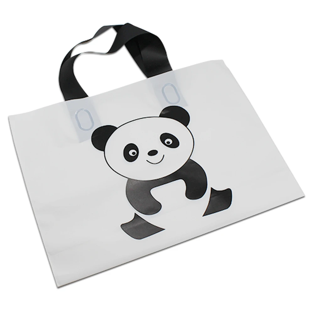 Dhl Cartoon Panda Gedrukt Wit Gift Bag Met Handvatten Voor Kleding Kleding Verpakking 250 Stks/partij Plastic Boodschappentassen Hand Held Pouch Dhl Cartoon Panda Gedrukt Wit Gift Bag Met Handvatten Voor Kleding Kleding Verpakking 250 Stks/partij Plastic Boodschappentassen Hand Held Pouch
