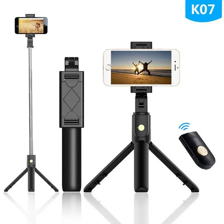 

3 in 1 Wireless Bluetooth Selfie Stick for iphone/Android/Huawei Foldable Handheld Monopod Shutter Remote Extendable Mini Tripod