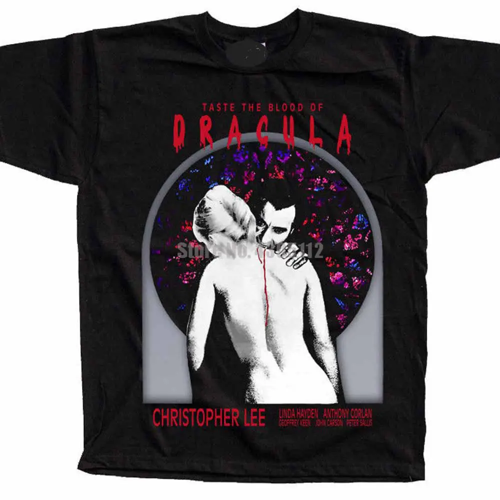 Taste The Blood Of Dracula Movie Poster мужские летние футболки белые Yaoi футболка ahegao Man 2020 Ijbxok |