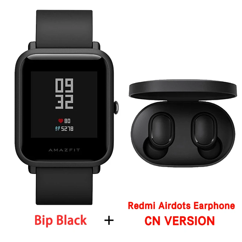 Xiaomi huami Amazfit Bip gps Молодежные мужские и женские умные часы 2 Bluetooth пульсометр Huami xiaomi Amazfit Bip Lite pk BIP GTS - Цвет: Bip-black-airdots