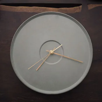 

silicone molds for cement wall clock Round concrete clock molds DIY home furnishing craft 12inches silicone molds