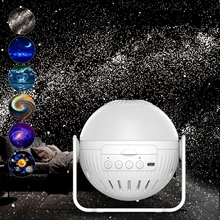  LED Star Projector Night Light 6 in 1 Planetarium Projectionr Galaxy Starry Sky Projector Lamp USB Rotating Night Lights 우주 무드등 