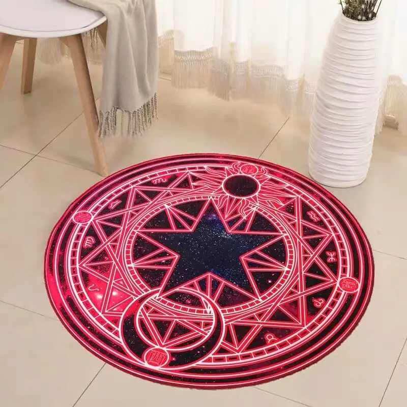 CuteCircle круглый напольный коврик для домашних животных, собак, кошек, коврик для дома, Впитывающий Коврик для спальни, гостиной, кухни, балкона