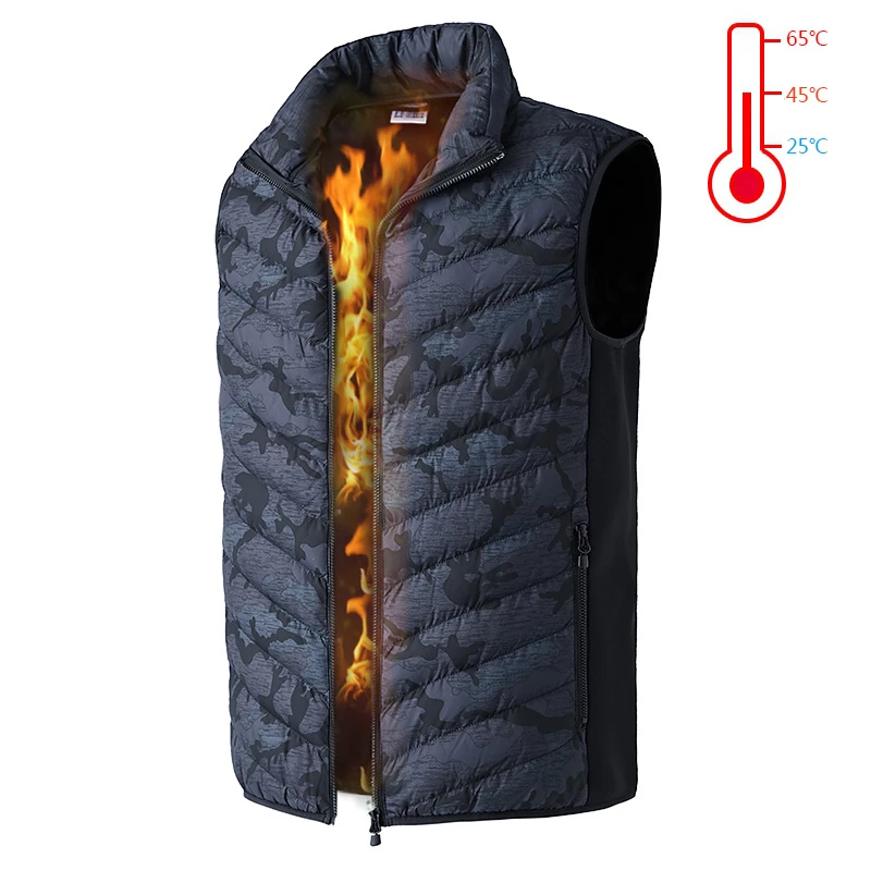

Infrared Electric Heated Vest For Men Women Warm Camouflage Hiking Vest Winter Thermal Waistcoat Outdoor Fishing Skiing Jacket