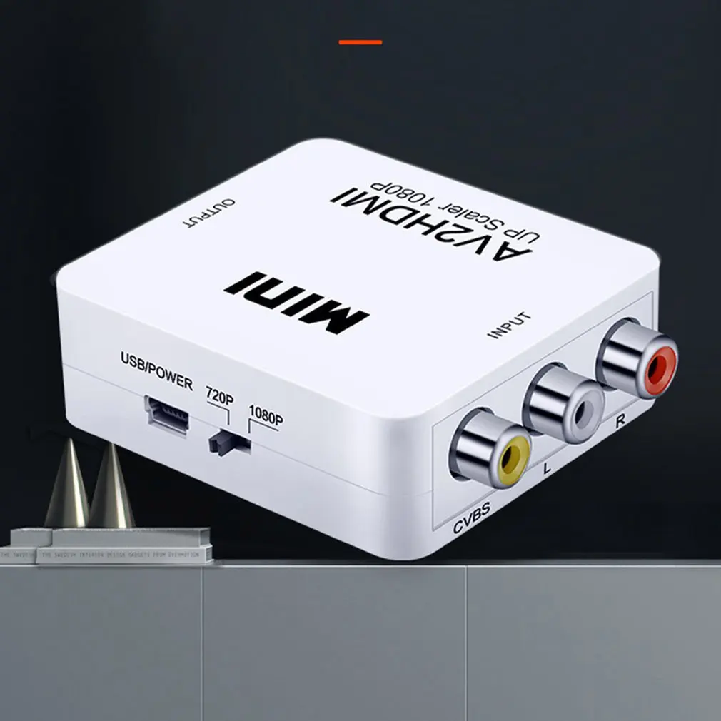 Мини Av в HDMI конвертер Hd 1080P HDMI конвертер Hd 1080P адаптер сильная стабильность для HD tv DVD tv Box