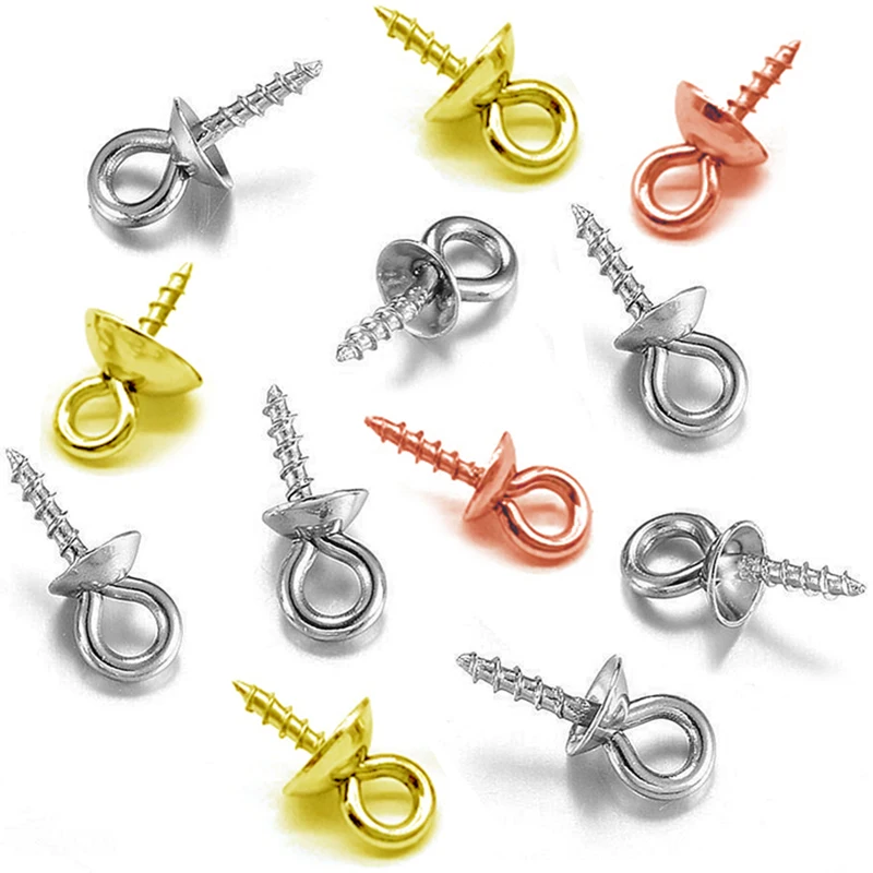 Jewelry Accessories Charms Connectors End-Caps Beads Bails-Top Pendant Diy Screw-Eyes