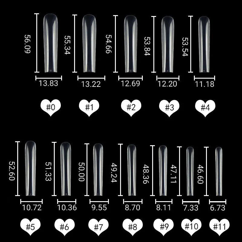 3XL Square Straight Extra Long Full Cover Nails Artificial Acrylic False Nail Tips Clear Press On Manicure Tool 3XL Square Straight Extra Long Full Cover Nails Artificial Acrylic False Nail Tips Clear Press On Manicure Tool