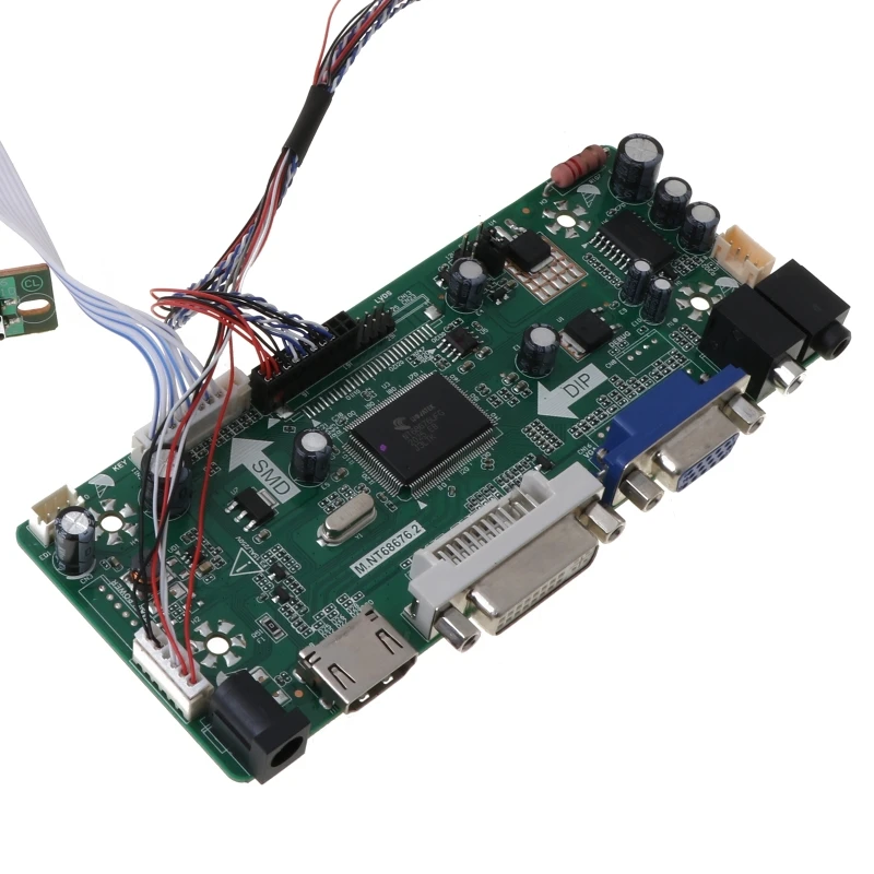 Плата контроллера LCD HDMI DVI VGA Аудио пк модуль драйвера DIY Kit 15 6 &quotдисплей B156XW02 1366X768