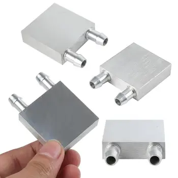 

40x40mm Mini Portable Aluminum Alloy Water Cooling Block Radiator Liquid Cooler Heatsink System For PC Computer Laptop CPU