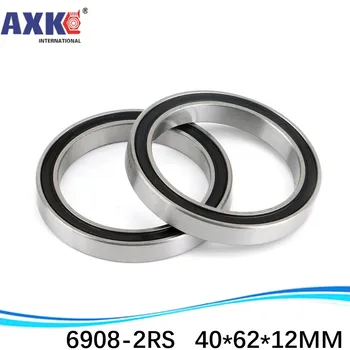 

High Quality Deep Groove Ball Bearing 6908 2RS 6908-2RS 61908-2RS 6908RS 6908RZ 40*62*12 Mm 4pcs/lot Inch Bearing AXK Steel * /