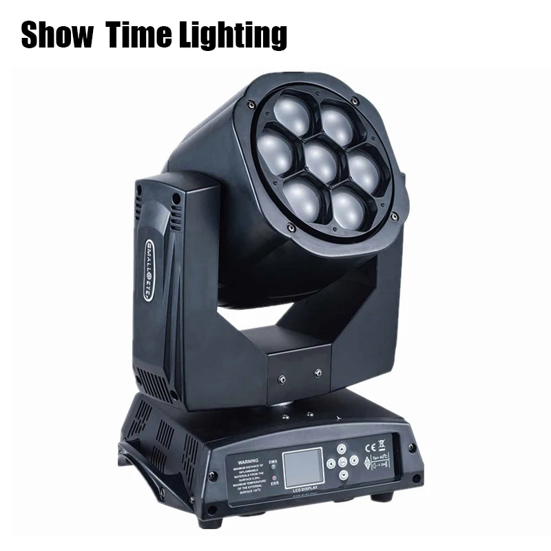 

Showtime 7pcs Bee Eye Beam Moving Head With Zoom Unlimited Rotate 10W RGBW 4 IN 1 coloring stage disco performance wedding