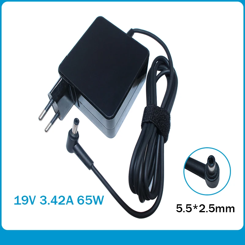 

19V 3.42A Laptop Adapter Battery Charger for Asus X455L X550V X550L X550C A450C X450V Y481C Y581L W519L ADP-65AW Power Supply