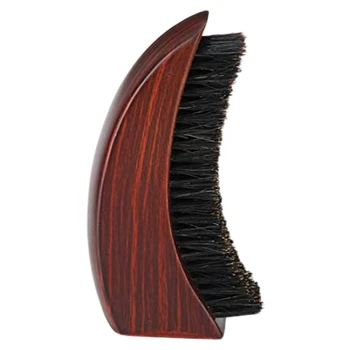 

Men Beard Brush Anti Frizz Oil Head Face Massage Comb Mustache Curved Brush Beard Mustache Grooming Beard Brush
