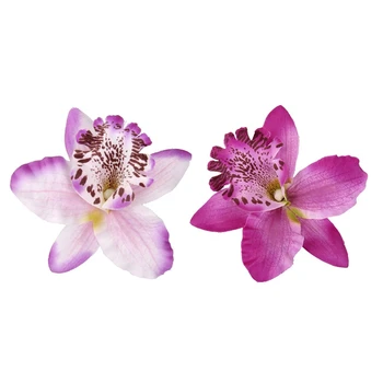 

Promotion! 40 Pcs 8Cm Simulation Thailand Orchid Head , 20 Pcs Dark Purple & 20 Pcs Light Purple