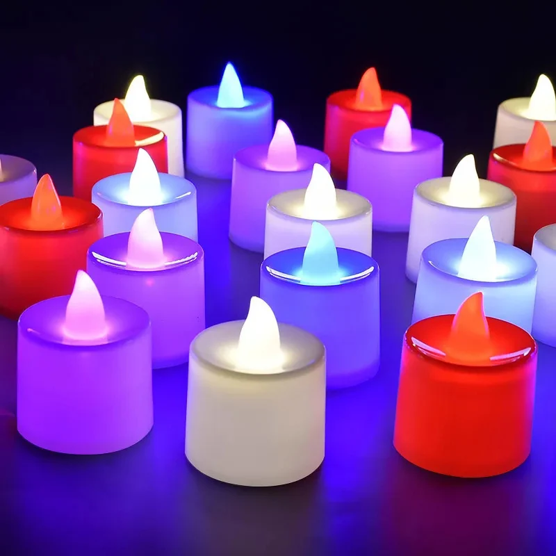 Tanie Świeca LED z baterią Multicolor lampa świeca symulacja Tea Light