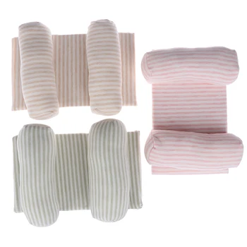 

Soft Lovely Comfortable Anti Roll Cute Cotton Pillow Memory Foam Positioner Prevent Flat Head Baby Toddler Safe Striped Sleep