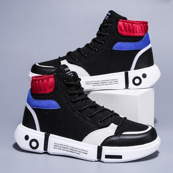 

High Top Men Sneakers Spring and Autumn Outdoor Men's Casual Shoes Fashion Comfortable Walking Shoes Men shoes High Quality 2020
