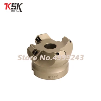 

Face end mill shoulder KM12 -50-22-4T KM12-63-22-4T 45 degree indexable face mill KM12 cutter for SEKT1204 carbide