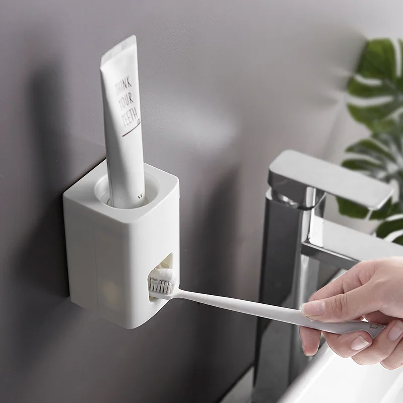 

Automatic toothpaste back stickers free punching wall lazy toothpaste squeeze artifact creative toothpaste rack