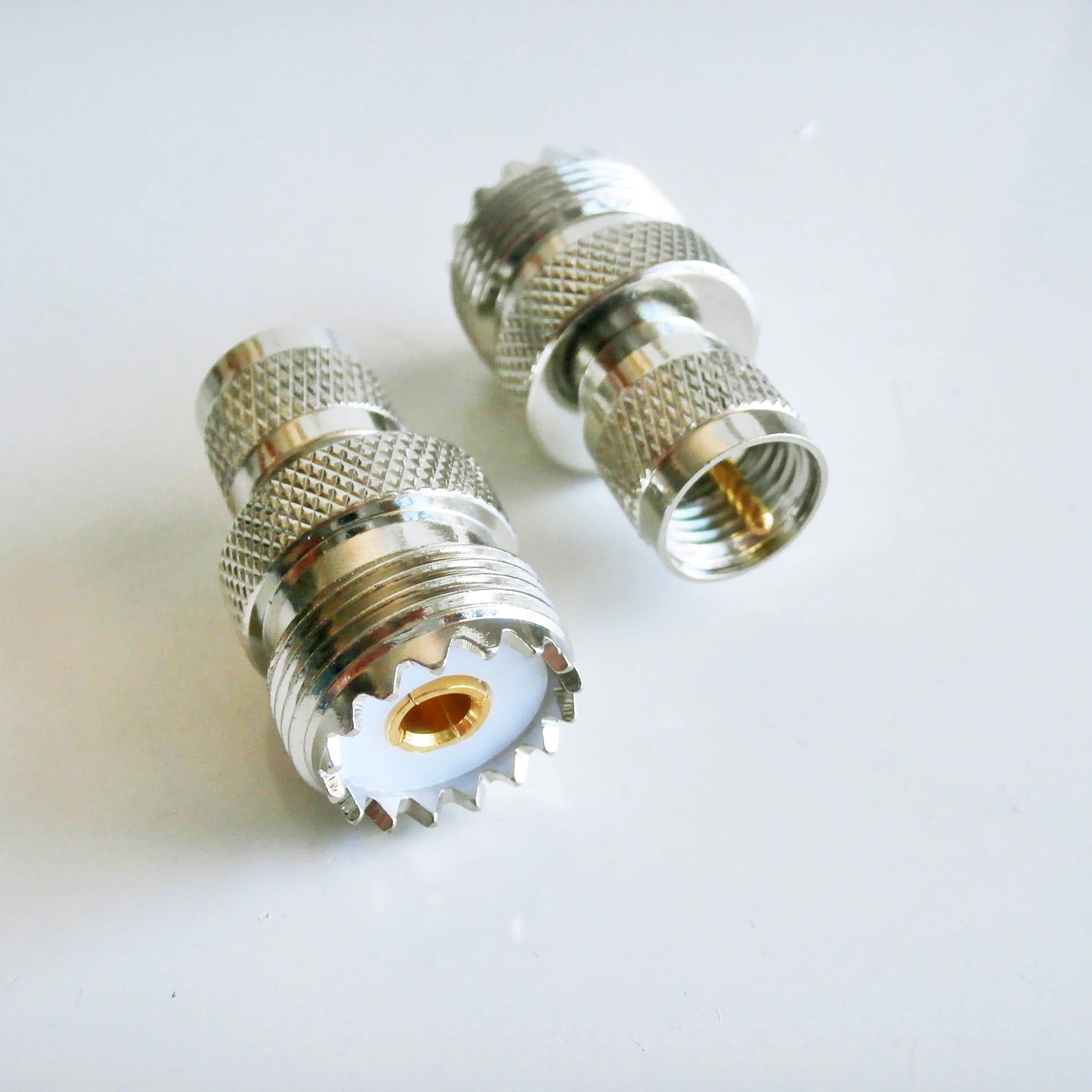 Mini UHF к PL259 SO239 Кабельный разъем мини miniUHF штекер гнездо латунные прямые