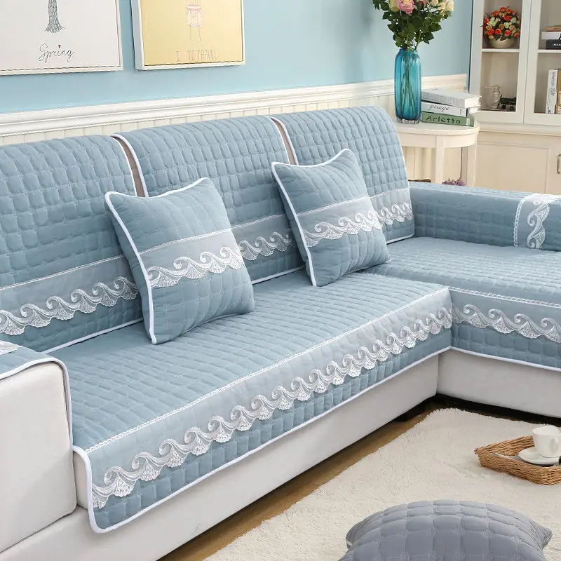 

Sofa Cushion Set Four Seasons Universal Fabric Minimalist Modern European Style Anti-slip Sofa Cover All Edges Included Versatil
