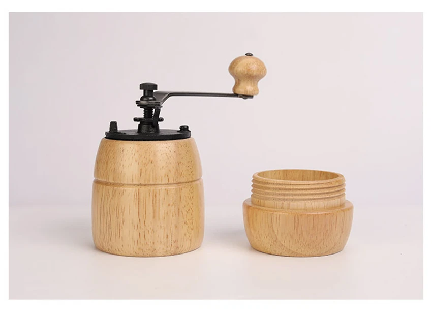 Классическая деревянная ручной Кофе измельчитель ручной из нержавеющей стали в стиле ретро Кофе специй Мини Кусачка с высоким качеством Керамика Милстон