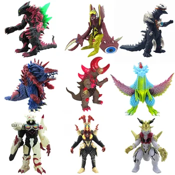 

Ultraman Fight Kaiju Galaxy Monster Soft Rubber Kids Toy Lightning Killer Maga Snake Joints Movable Altman Action Figure Model