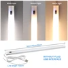 Cabinet Kitchen USB LED Under Lights 3 Colors 30/40/50cm DC 5V Hand Sweep Sensor Lamp High Brightness Bedroom Wardrobe Lighting ► Photo 3/6