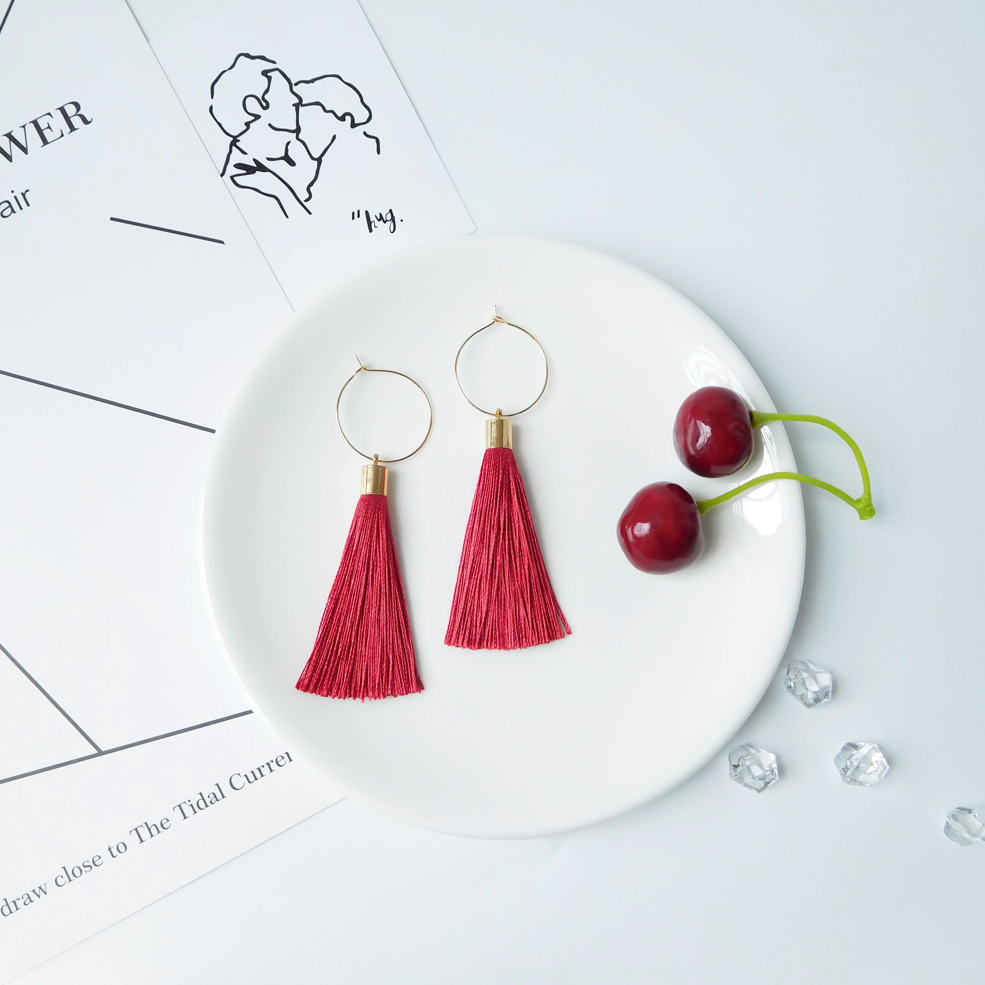 

HC Bohemia Tassel Earrings Vintage Drop Dangle Pendientes Mujer Moda 2019 Earrings for Women Earring Fashion Jewelry oorbellen W