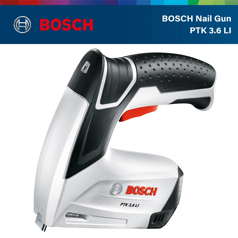 Bosch Electric 3.6V Rechargeable Nail Gun Power Tool Household Multifunctional Small Stapler Original | Инструменты