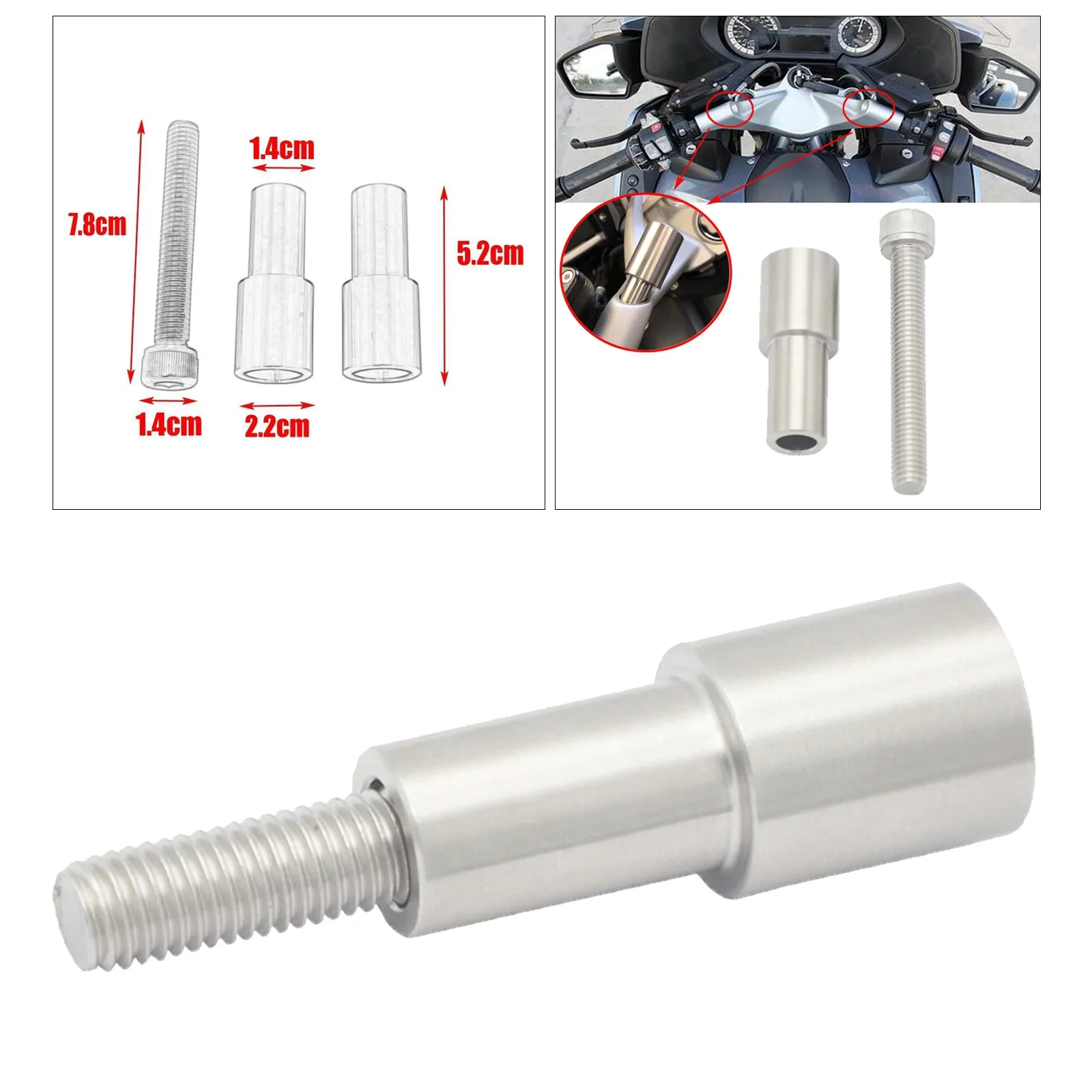 Mobile Phone Bracket Handle Extension Bar for BMW K1600GT R1200RT 2014-2020 Mobile Phone Bracket Handle Extension Bar for BMW K1600GT R1200RT 2014-2020