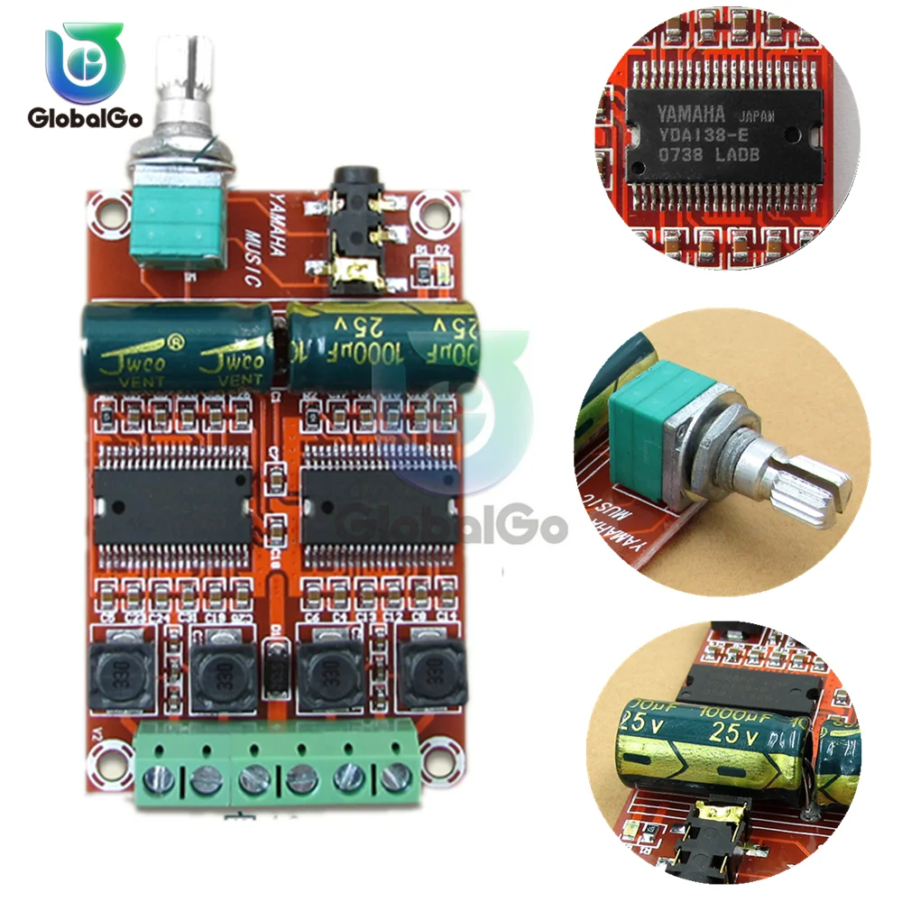 XH-M531 20 Вт x 2 цифровой усилитель доска стерео Hi-Fi аудио усилитель класса D доска для Yamaha YDA138-E DC12-15V двухканальный