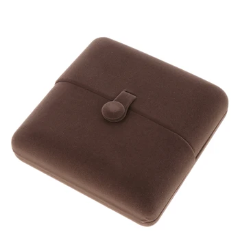 

Graceful Velvet Gifts Box Jewelry Case Double Open Storage Box Safety Buckle