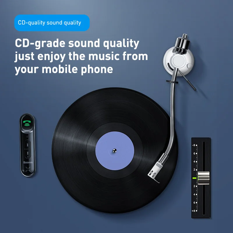 Baseus Car Aux Bluetooth 5 0 Adapter Wireless 3 5mm Audio Receiver for Auto Bluetooth Handsfree Car Kit Speaker Headphone