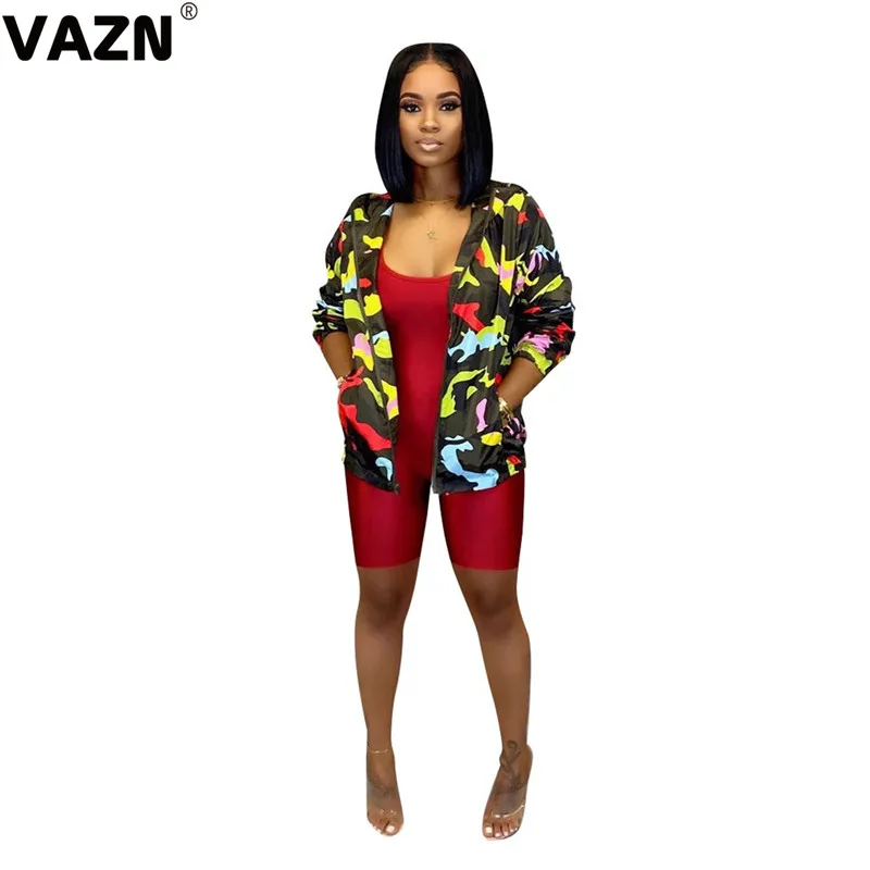 VAZN ME367 Осенняя мягкая модная повседневная женская верхняя одежда с капюшоном и длинным рукавом, с эффектом понижения возраста