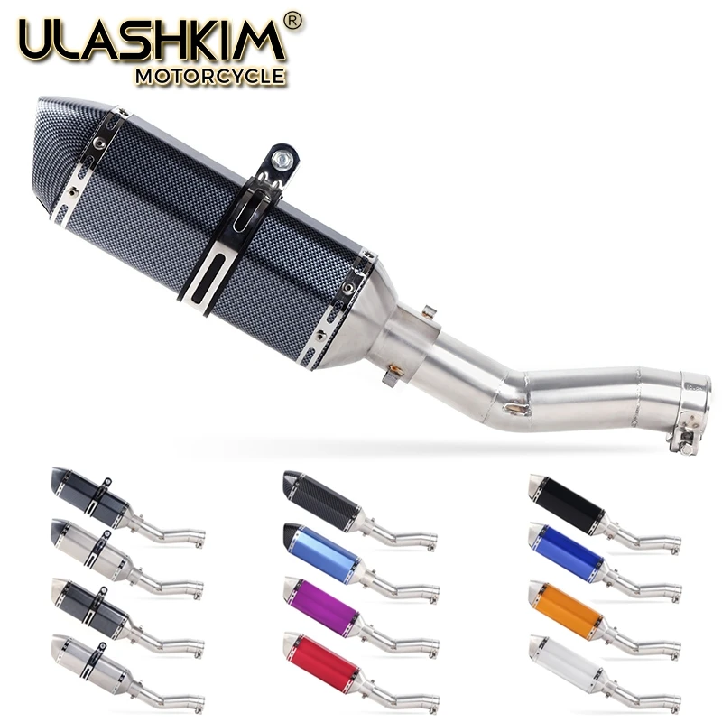 Slip-On For SUZUKI SFV650 Gladius Motorcycle Full Exhaust System Muffler Escape Modified Contact Middle Pipe Tube DB-killer