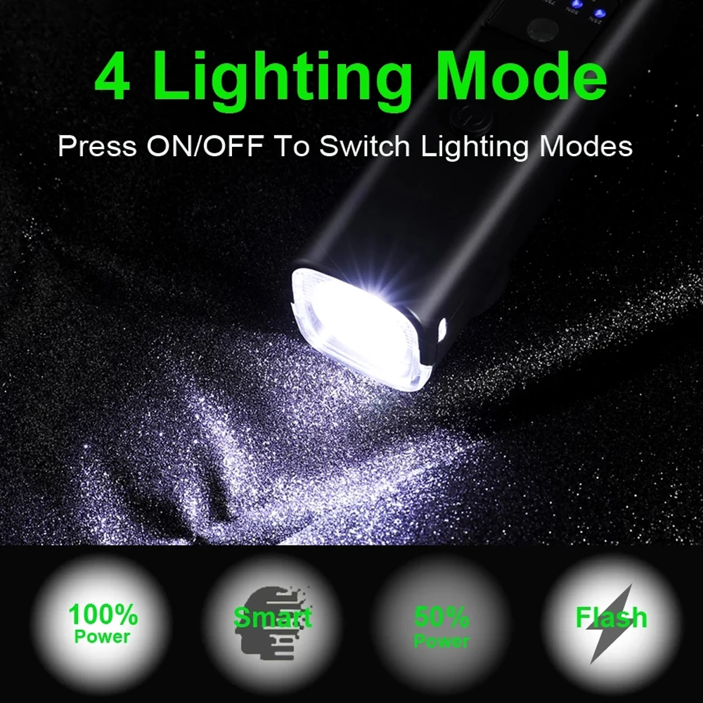 NEWBOLER LIG105 Rainproof USB Rechargeable LED Bike Light MTB Headlight - Image 6
