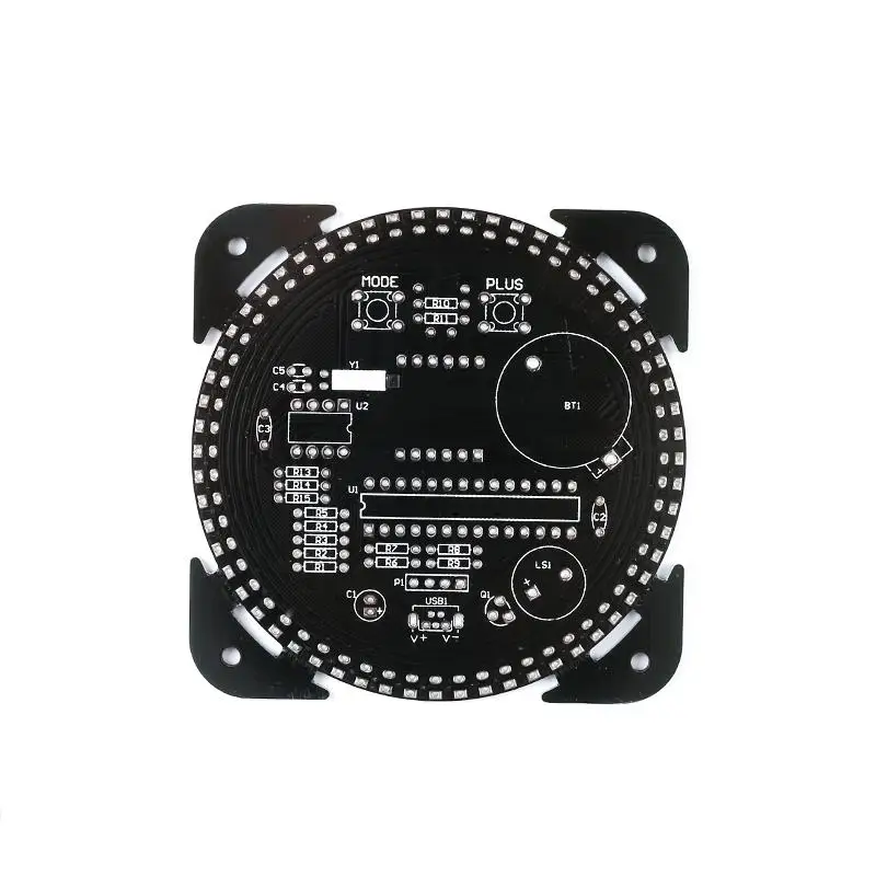 Вращающийся светодиодный дисплей DS1302 электронные цифровые часы обучающая плата