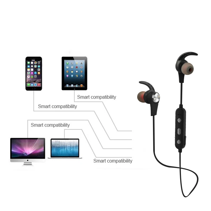 KYCXD Новинка bluetooth гарнитура стерео телефон Универсальные наушники беспроводные движения Магнитная поглощение музыки наушники