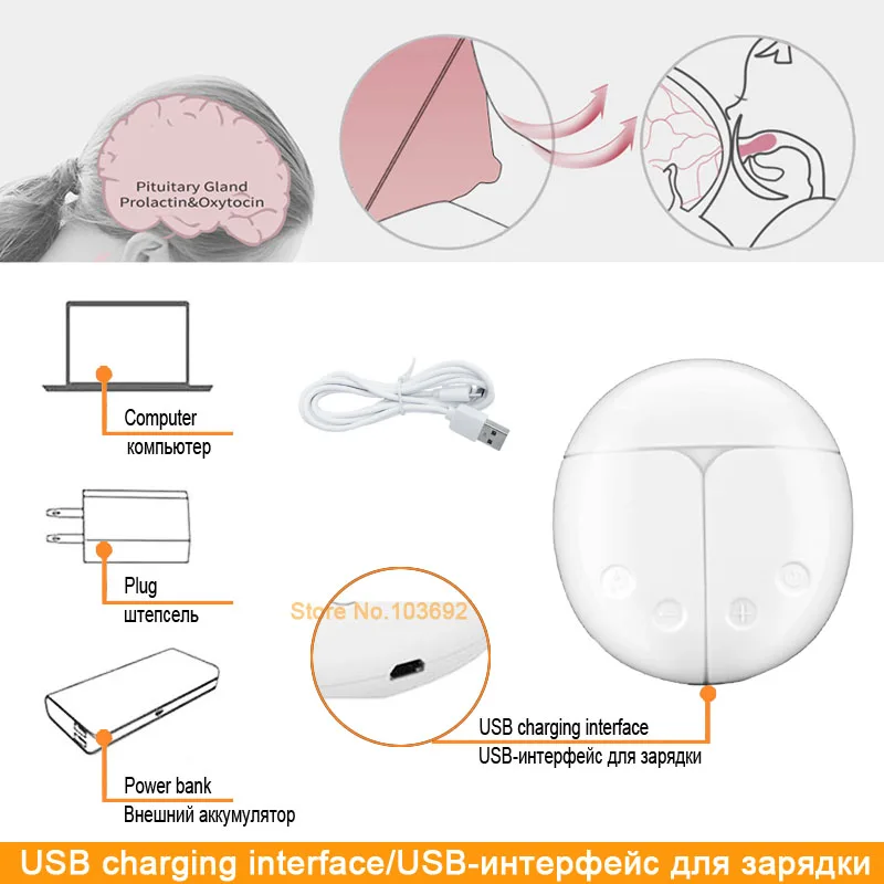 Молокоотсос ZIMEITU двойной электрический с мощным всасыванием|electric breast pump|breast - Фото №1