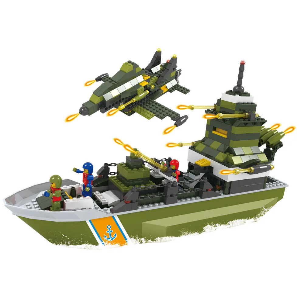 

W81088 Super Battleship Children ENLIGHTEN Flexible Granule Assembled Inserted Building Blocks Creative Toy Store Good Supply of