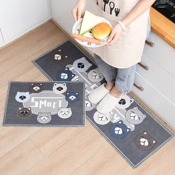 

kitchen rugs Kitchen Mat Bathroom Carpet Door Mat Foot Mat Home Balcony Carpet Strip-Style Non-Slip Oil Absorption area rugs