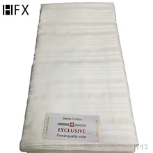 HFX высокое качество швейцарская вуаль кружева африканская кружевная ткань Африканский швейцарский хлопок вышитые Atiku мужская ткань для мужчин J743