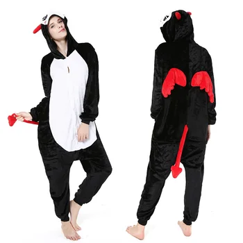 

2019 Adults Animal Pajamas Sets Winter Flannel Cartoon Sleepwear Unicorn Pajamas Unicornio panda Pajamas wholesale